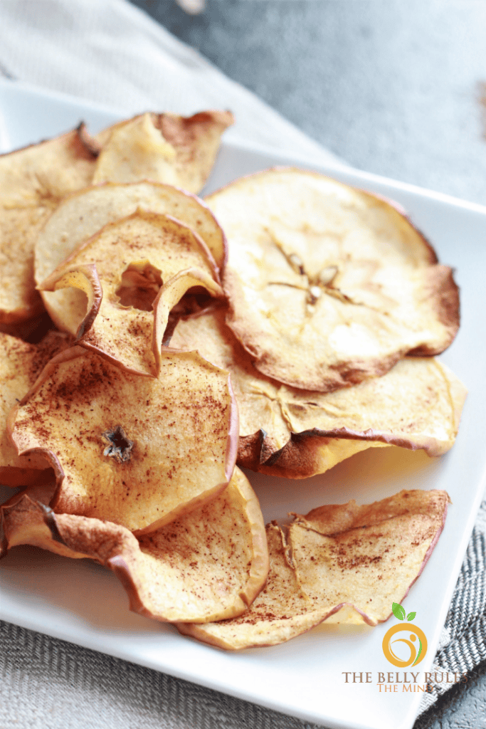 Air Fryer Apple Chips with Video TheBellyRulesTheMind