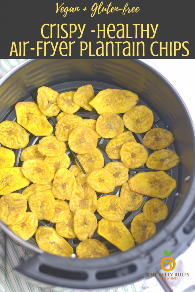 Healthy Plantain chips - Banana chips made out of yellow bananas are cooked in coconut oil for an all natural treat. They are Air- fried for a healthier experience.