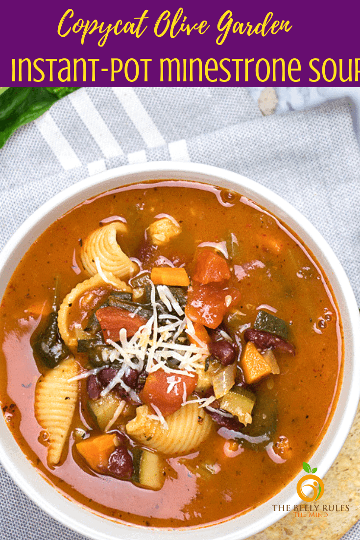 Instant Pot Minestrone Soup Recipe Olive Garden Bellyrulesthemind