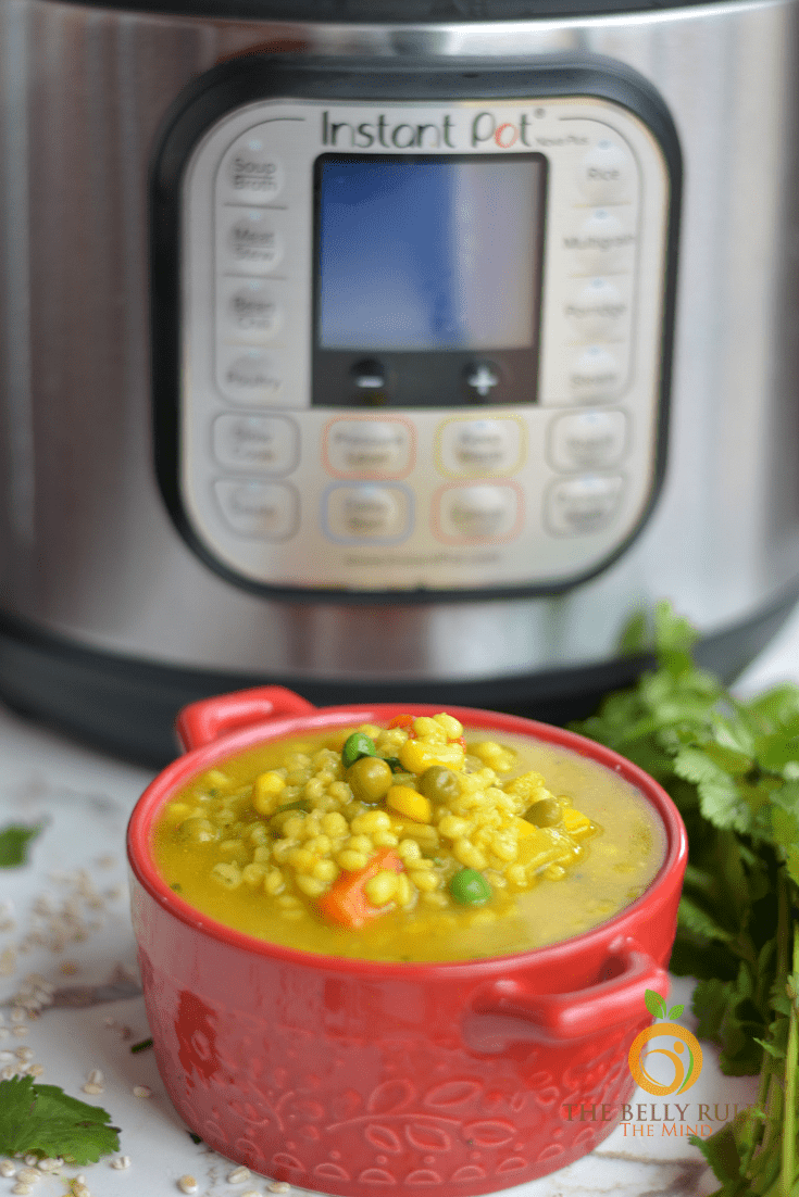 Instant pot vegetable barley soup/ barley soup recipe