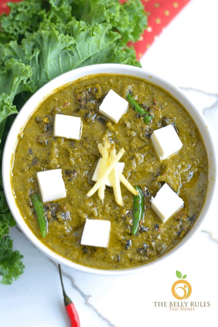 instant pot Kale Saag Paneer