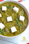 instant pot Kale Saag Paneer