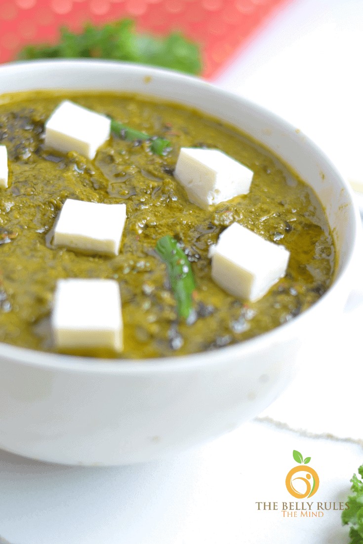 instant pot Kale Saag Paneer