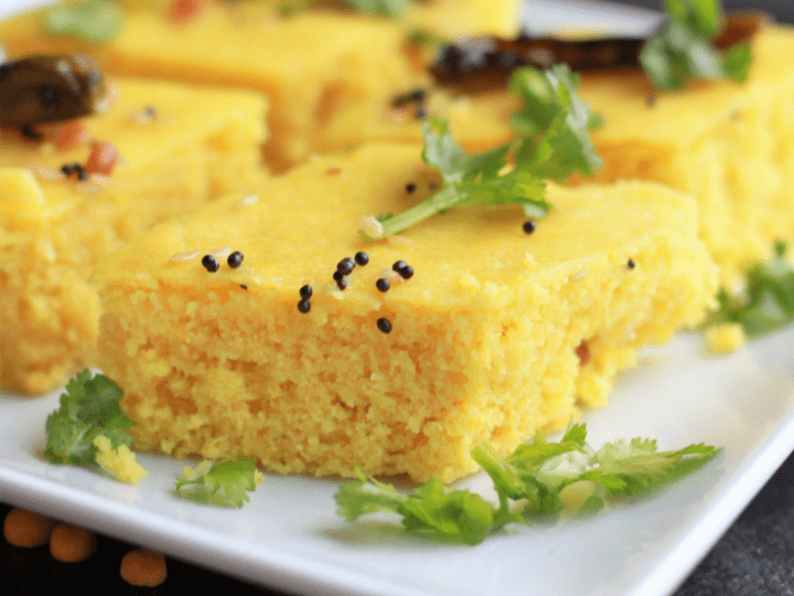 Coconut Dhokla / Khaman Instant Chickpea Flour Dhokla : Dhokla is a delicious, soft and spongy ...