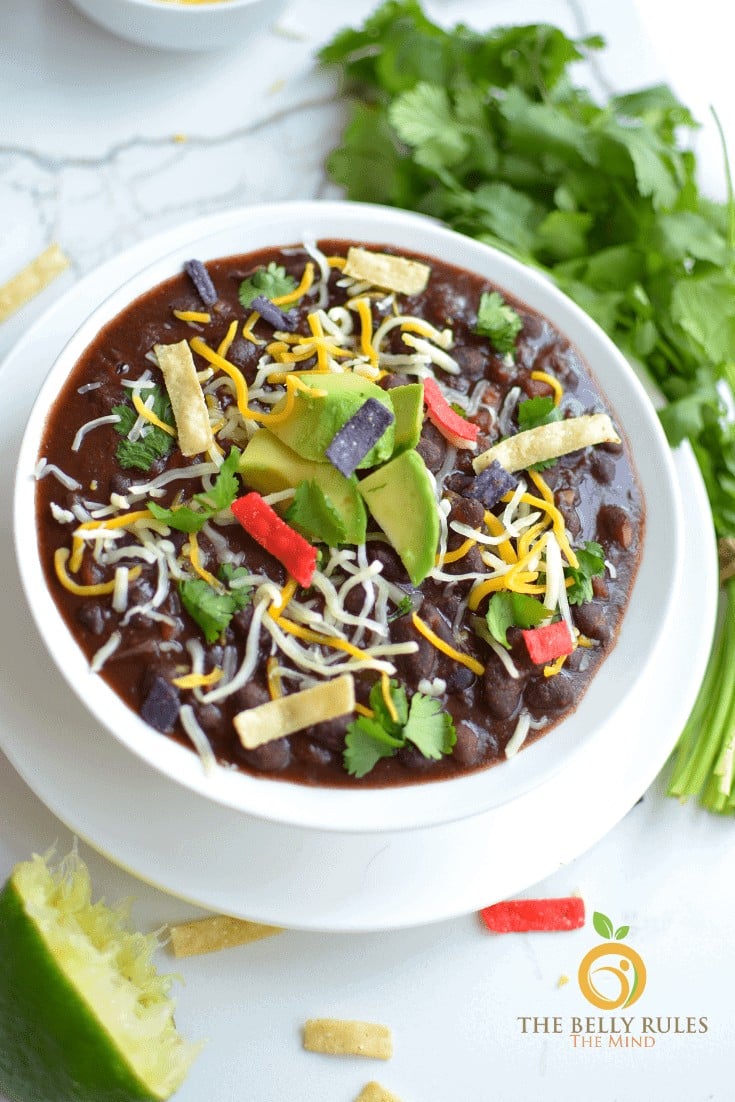 Spicy black bean soup 5 Instant Pot Black Bean Soup
