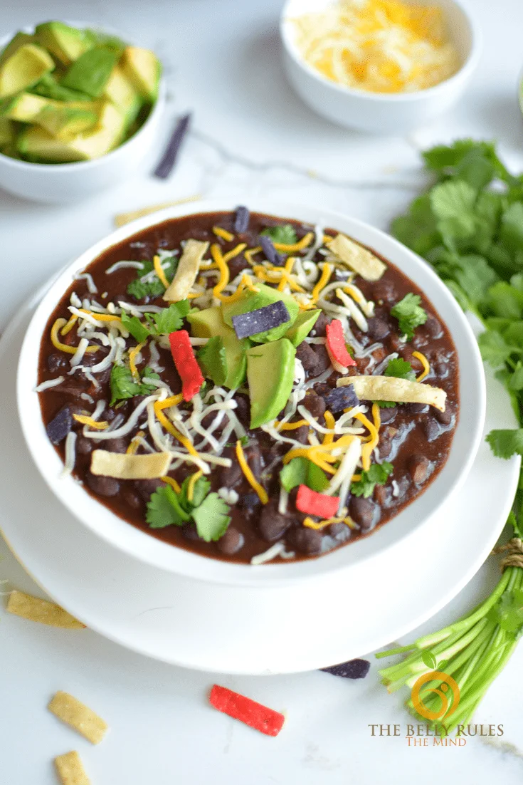 Pressure Cooker Black Bean Soup - Food with Feeling