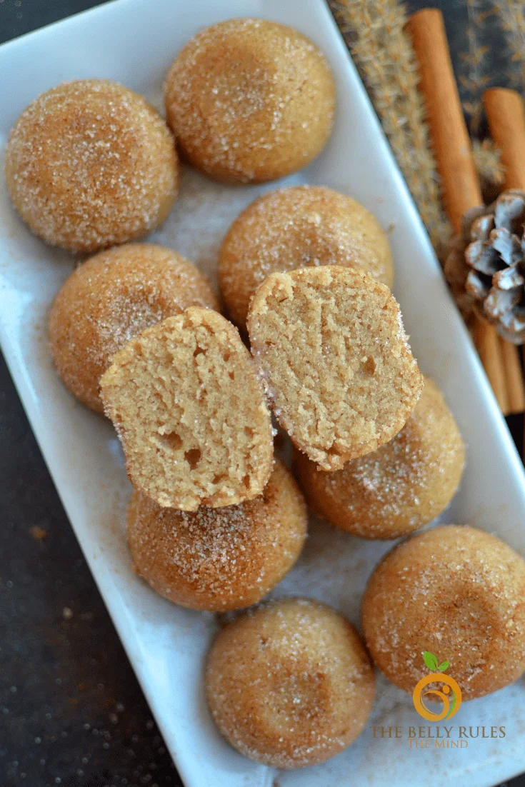 instant pot homemade churro bites- churro muffins