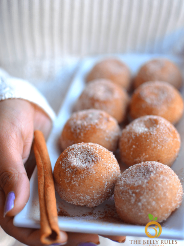 instant pot homemade churro bites- churro muffins