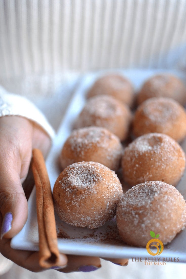 instant pot homemade churro bites- churro muffins