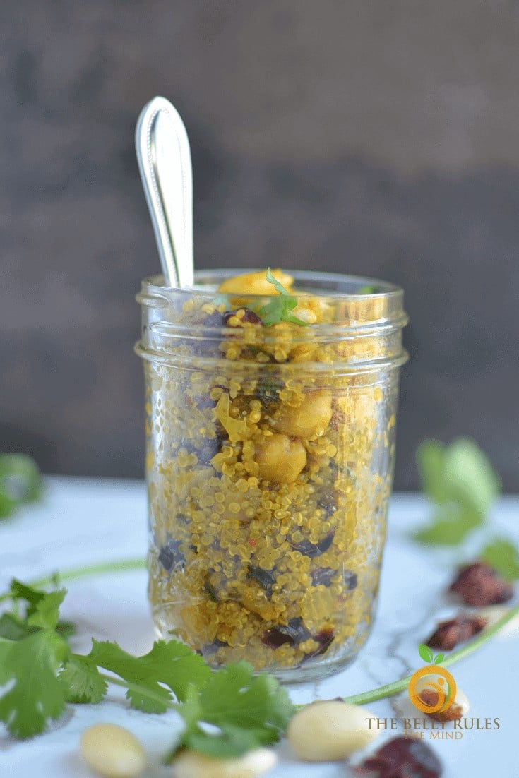 one minute curried quinoa pilaf pulav 6 Curried Quinoa Pilaf with Almonds & Cranberries