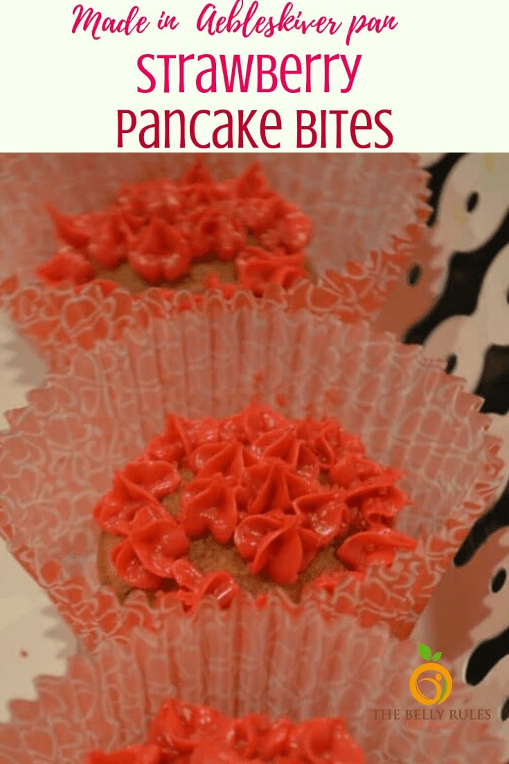 Strawberry pancake bites No Fry Appe Pan Recipes, Tricks & Video