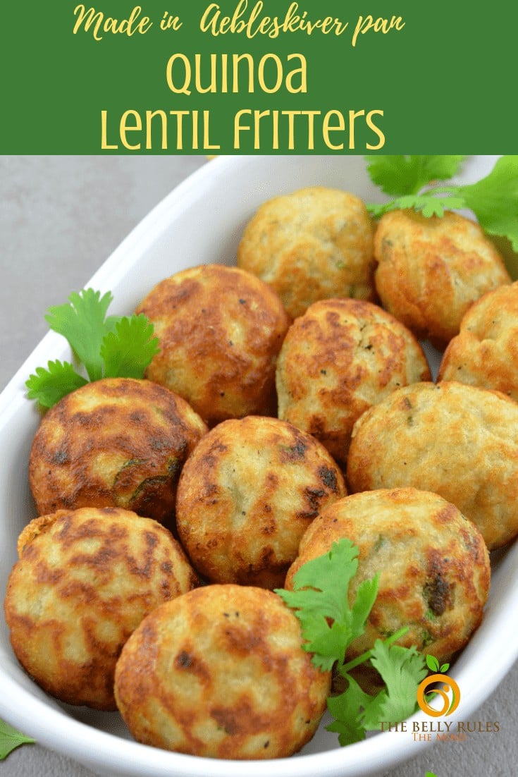 aebleskiver pan quinoa lentil fritters No Fry Appe Pan Recipes, Tricks & Video