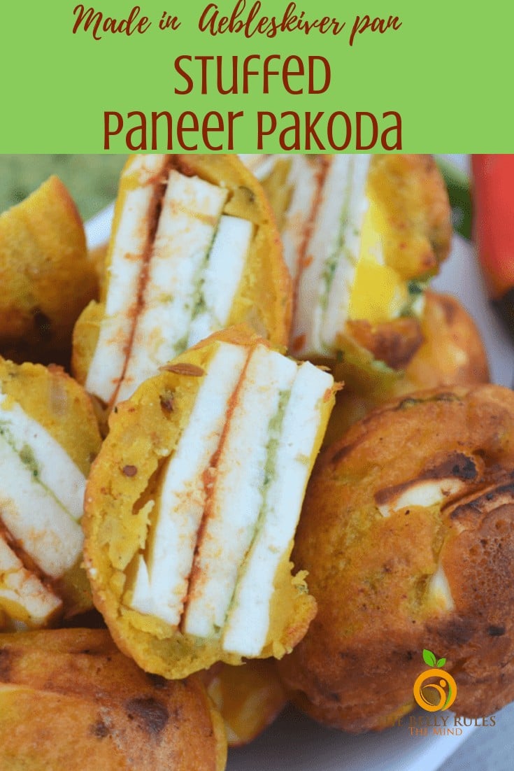 stuffed paneer pakoda No Fry Appe Pan Recipes, Tricks & Video