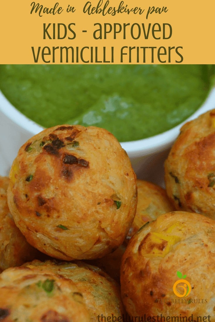 vermilcilli fritters No Fry Appe Pan Recipes, Tricks & Video
