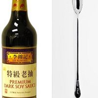 Lee Kum Kee Premium Dark Soy Sauce - 16.9 fl. oz + One NineChef Spoon (1 Bottle)