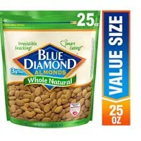 Blue Diamond Almonds, Raw  Whole Natural, 25 Ounce