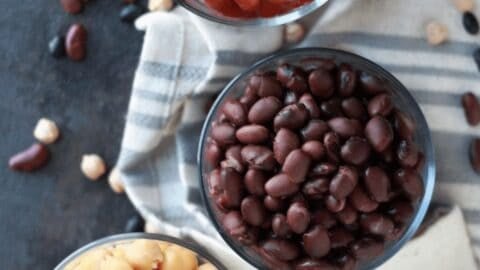 beans cooked from scratch