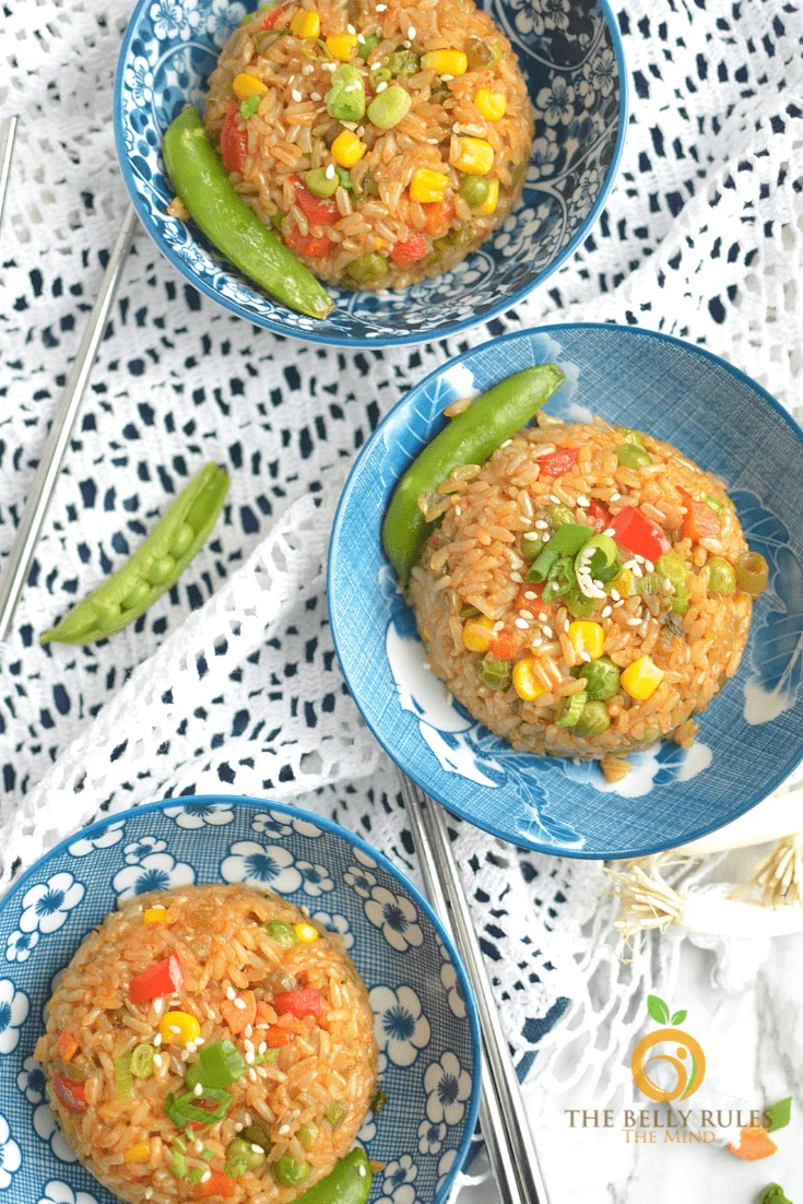 Instant Pot Teriyaki fried rice bowl