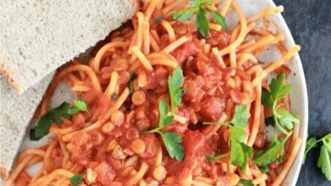 Instant Pot Spaghetti with Lentils 6 Instant Pot Spaghetti with Lentils