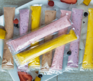 .2 ingredients Homemade GO-Gourts/ yogurt pops