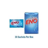 Eno Fruit Salt Regular Antacid Powder Baking Soda for Indigestion, Heartburn, Flatulence 30 Sachets 5 g Each by Eno