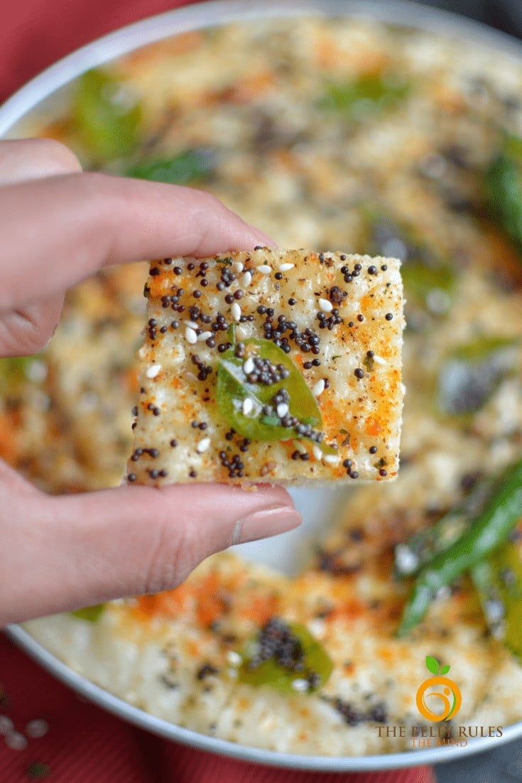 Homemade Instant Khatta Dhokla -White Dhokla