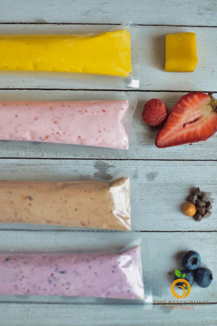 2 ingredients Homemade GO-Gourts/ yogurt pops