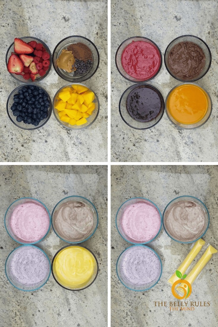 2 ingredients Homemade GO-Gourts/ yogurt pops