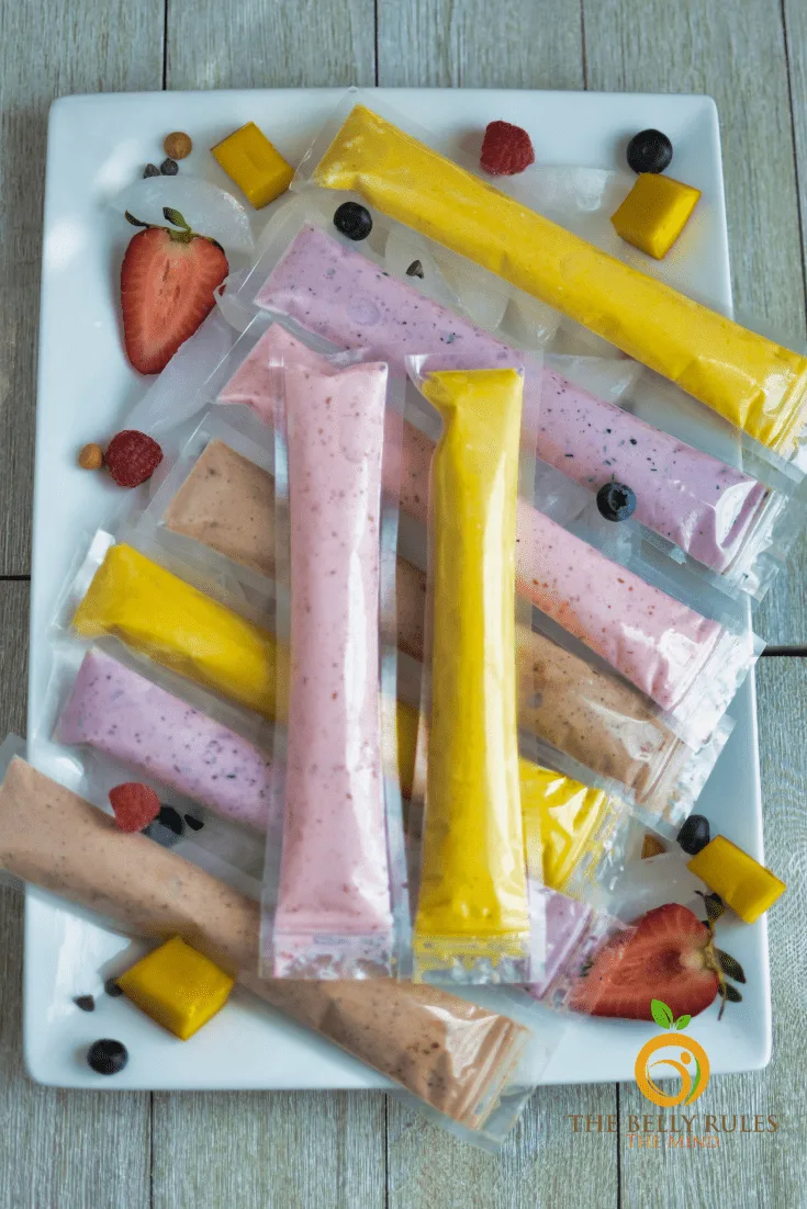 2 ingredients Homemade GO-Gourts/ yogurt pops