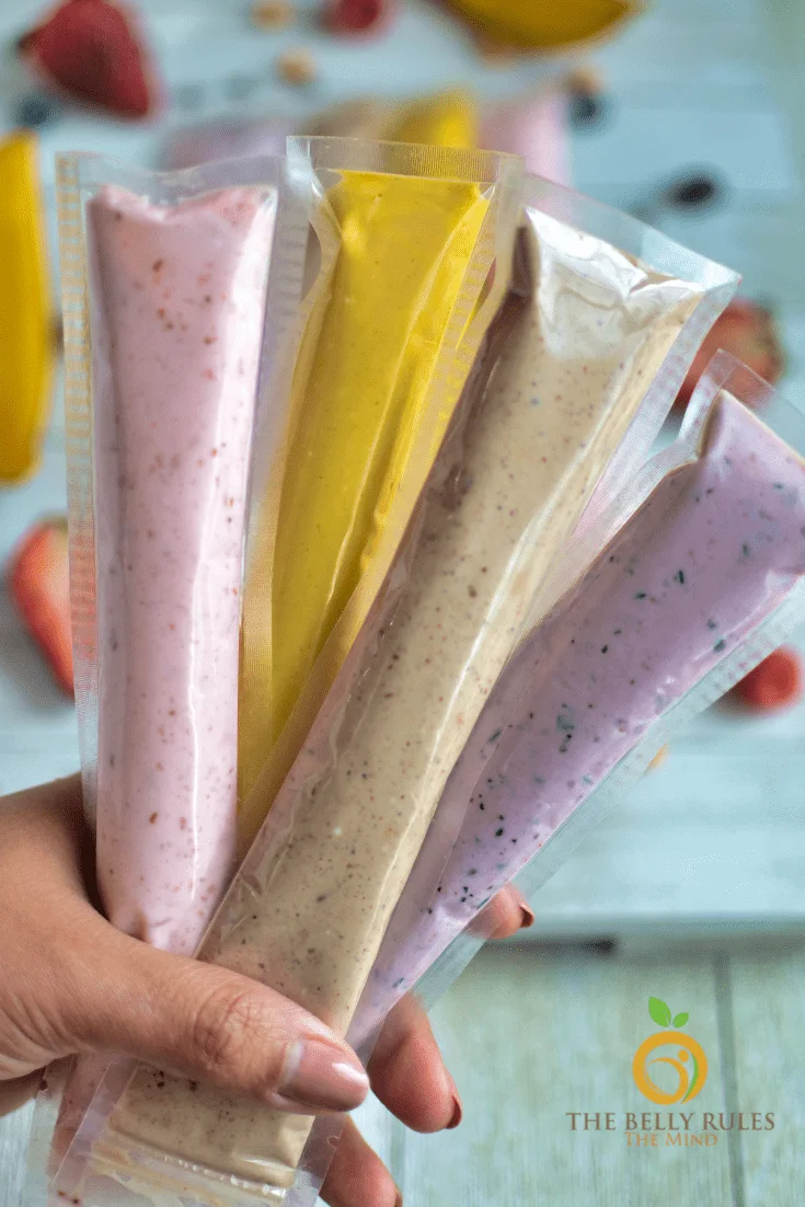 2 ingredients Homemade GO-Gourts/ yogurt pops