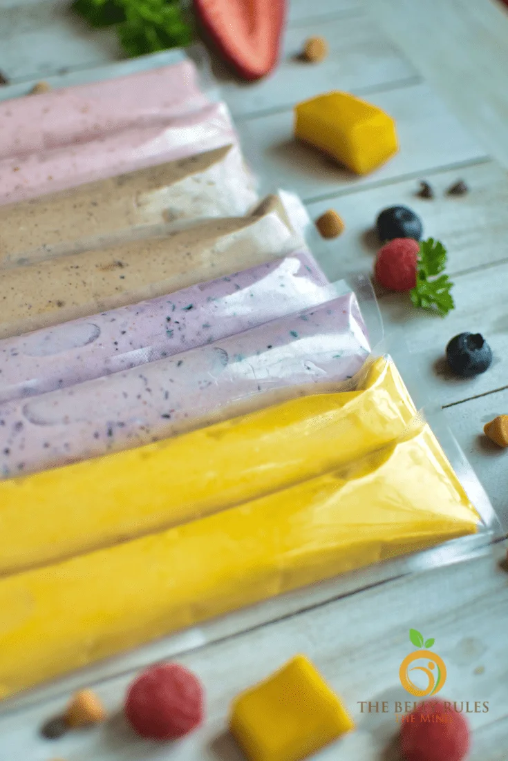 2 ingredients Homemade GO-Gourts/ yogurt pops