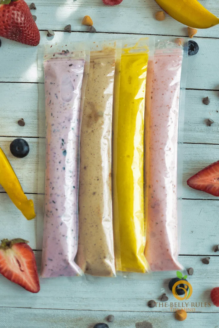 2 ingredients Homemade GO-Gourts/ yogurt pops