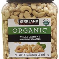Kirkland Signature Organic Unsalted Cashew, 40 oz