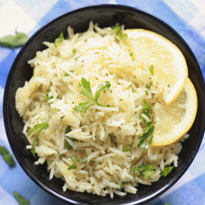 Lemon Rice in a bowl