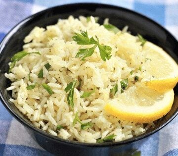 Lemon Rice in a bowl