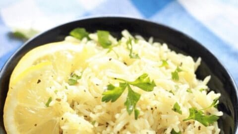 Lemon Rice in a bowl