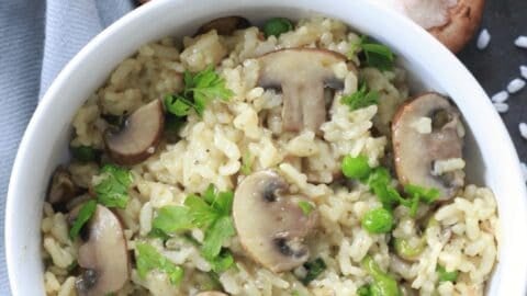 Mushroom Risotto Pin 4 Easy Instant Pot Mushroom Risotto Recipe
