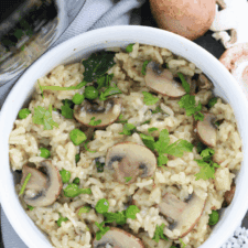 Easy Instant Pot Mushroom Risotto