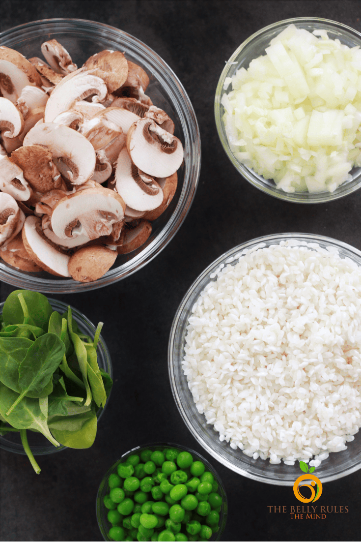Easy Instant Pot Mushroom Risotto Recipe - The Belly Rules The Mind