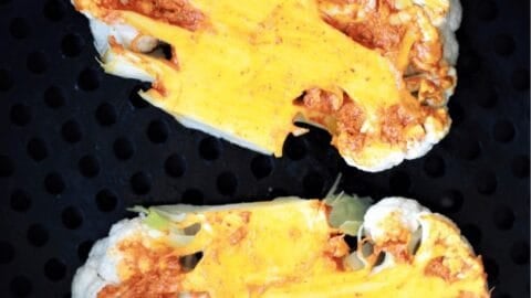 cauliflower steak 6 Air Fried Cauliflower Steaks with Turmeric