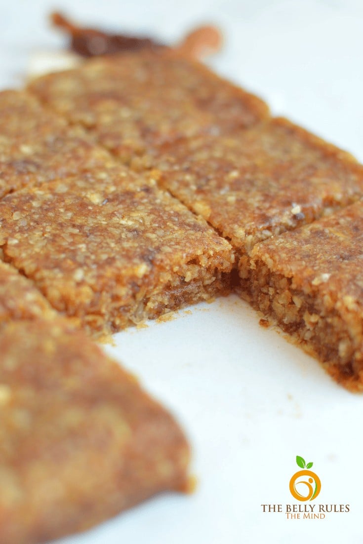 Sugar Free Homemade Almond & Dates Energy Bars
