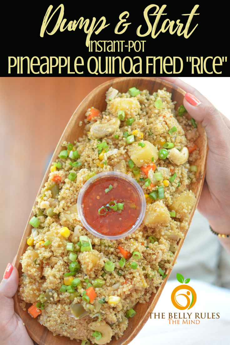 Instant pot Pineapple Quinoa Fried Rice