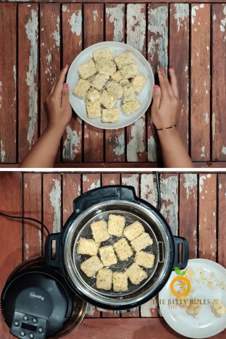 crispy tofu buffalo bites