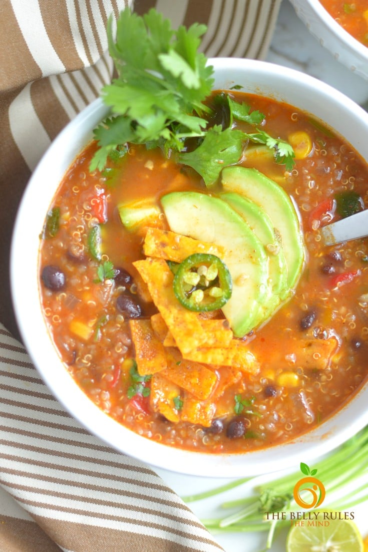 instant pot tortilla quinoa soup