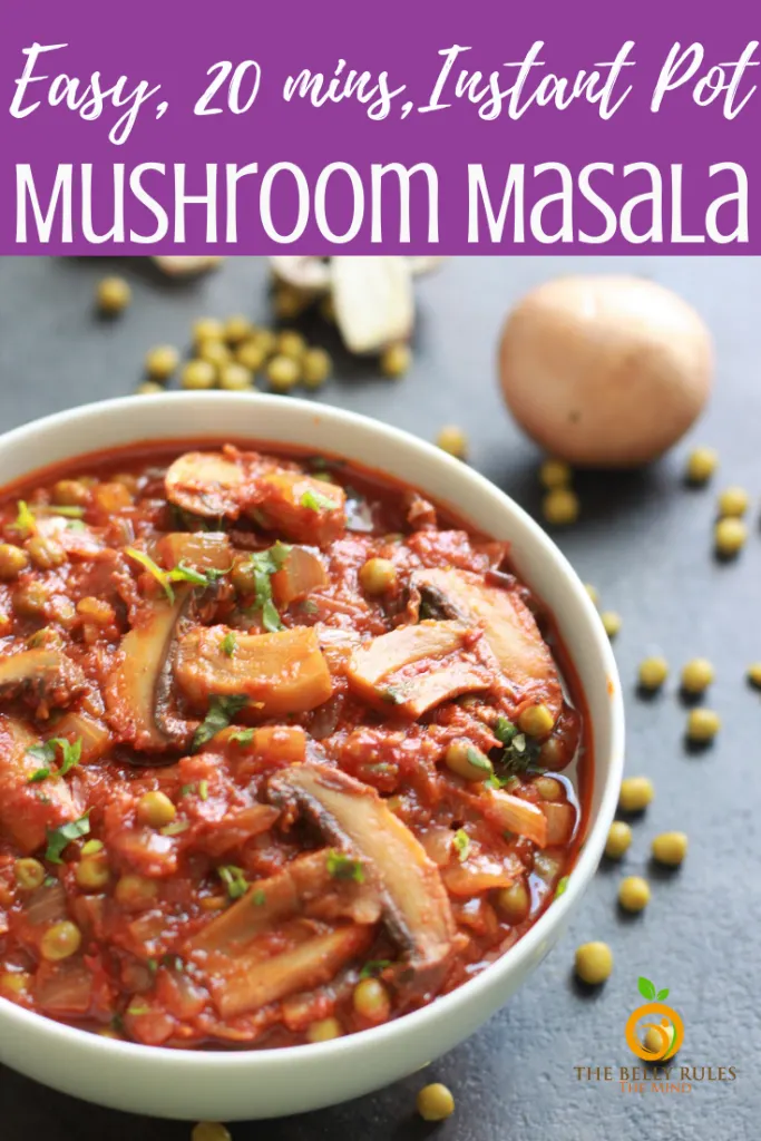 Mushroom masala instant pot hot sale