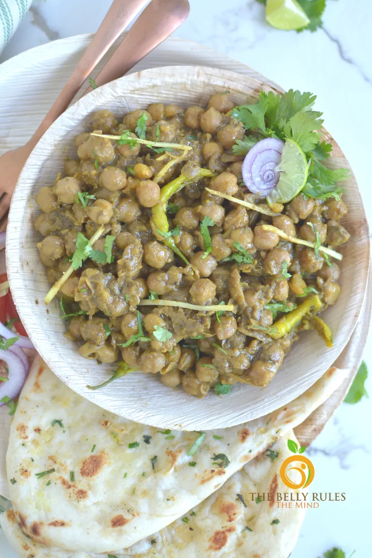 Instant pot Punjabi Pindi Chole _ Indian Style Dry Garbanzo Beans 