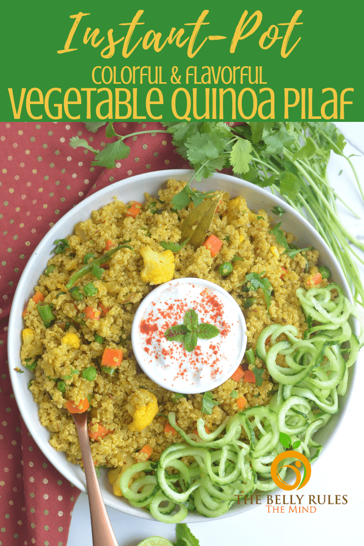 instant pot vegetable quinoa pulav