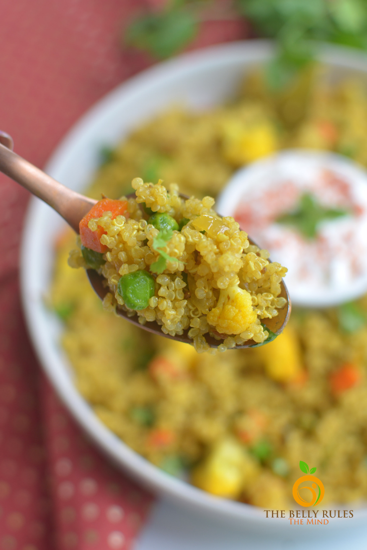 instant pot vegetable quinoa pulav