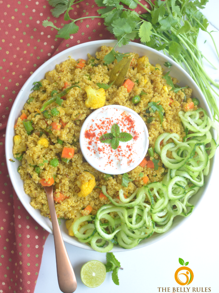instant pot vegetable quinoa pulav_pilaf