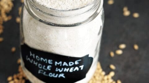 Homemade whole wheat flour
